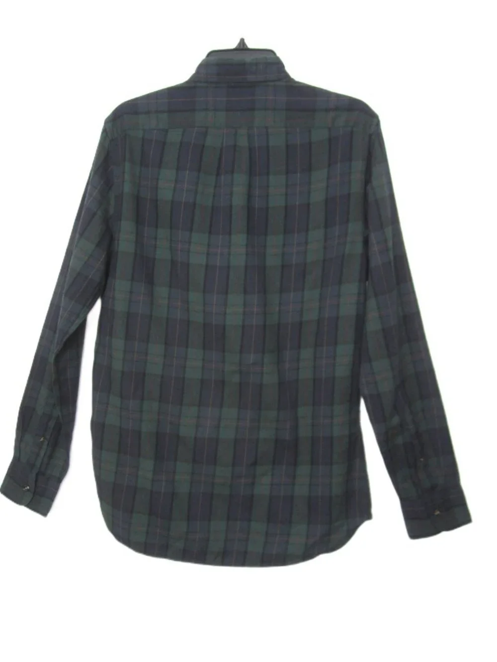 J. Crew NEW Mens Size Small Slim Brushed Twill Plaid Shirt Blue Green